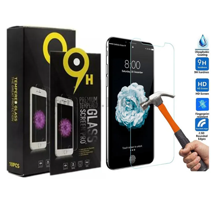 100pcs Premium Explosion Proof 9H Tempered Glass Screen Protector Film For iPhone XS XR XS max X 8 plus with retail package
100pcs Premium Explosion Proof 9H Tempered Glass Screen Protector Film For iPhone XS XR XS max X 8 plus with retail package
