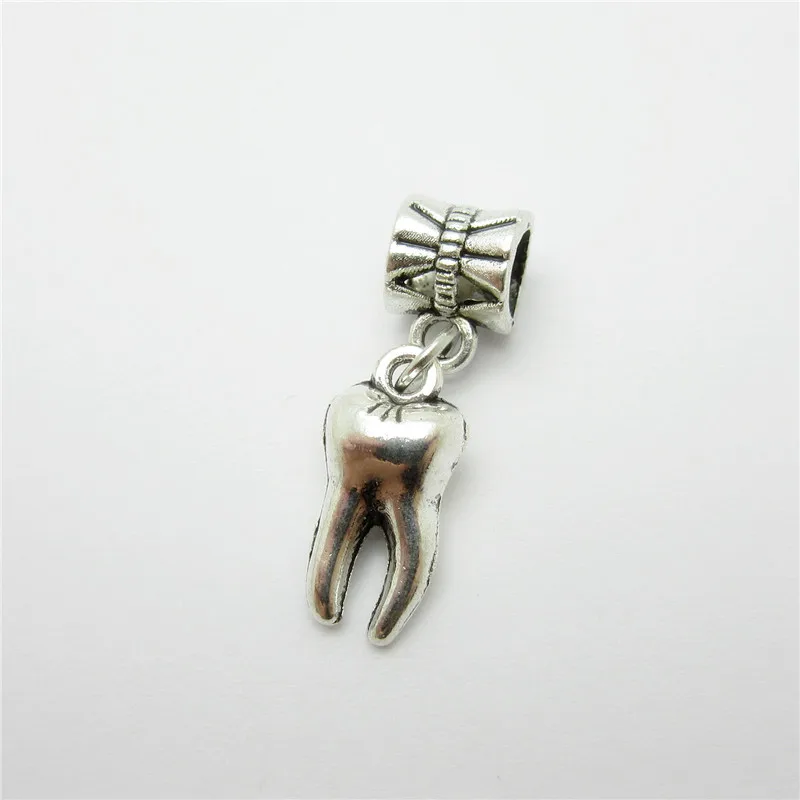New 20pcs tooth charm Big Hole bead European Pendant fit for Pandora style Bracelets Necklace DIY Metal Jewelry Making
New 20pcs tooth charm Big Hole bead European Pendant fit for Pandora style Bracelets Necklace DIY Metal Jewelry Making