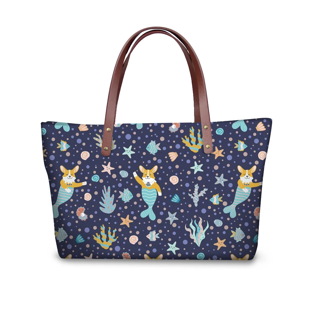 Noisydesigns Corgi Mermaid Shoulder Bags Women 2018 Famous Brands Designer Ladies Handbags Quality Waterproof Beach Bags tote
Noisydesigns Corgi Mermaid Shoulder Bags Women 2018 Famous Brands Designer Ladies Handbags Quality Waterproof Beach Bags tote