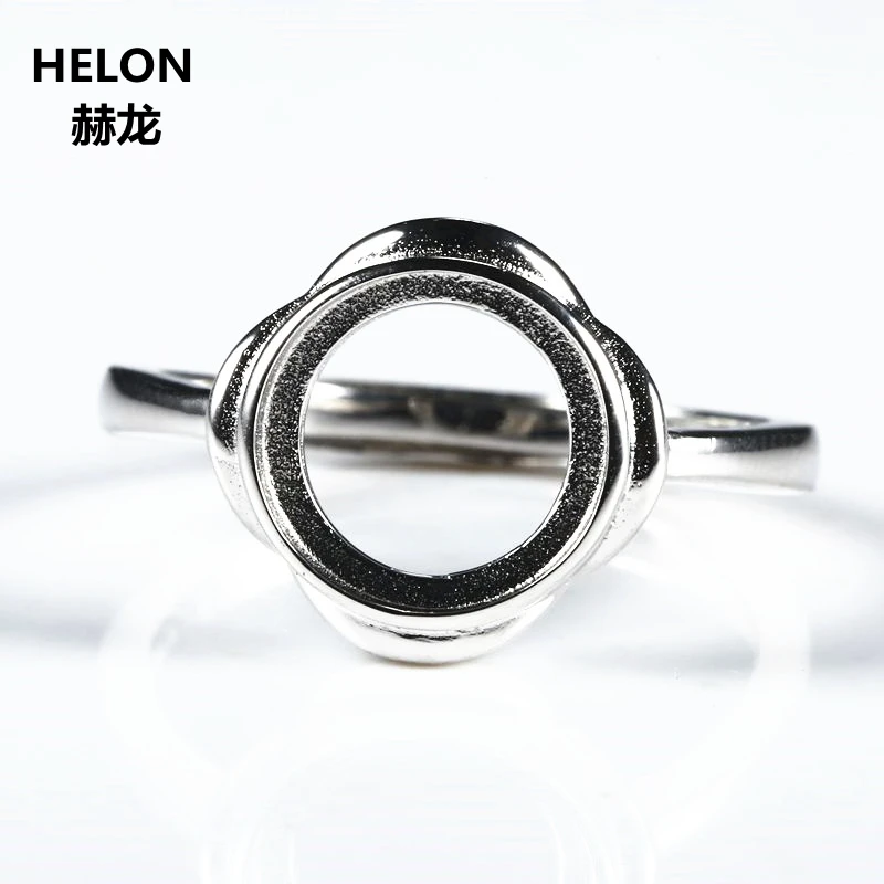 925 Sterling Silver Semi Mount Engagement Wedding Ring 7x7mm/9x9mm/10x10mm Round Cabochon Fine Jewelry Setting Adjustable
925 Sterling Silver Semi Mount Engagement Wedding Ring 7x7mm/9x9mm/10x10mm Round Cabochon Fine Jewelry Setting Adjustable