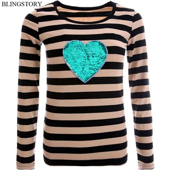 BLINGSTORY Casual Long Sleeve Women Tshirt O-neck Seuqin Love Heart Plus Size 5XL Autumn T-shirt Tops Poleras Mujer
BLINGSTORY Casual Long Sleeve Women Tshirt O-neck Seuqin Love Heart Plus Size 5XL Autumn T-shirt Tops Poleras Mujer