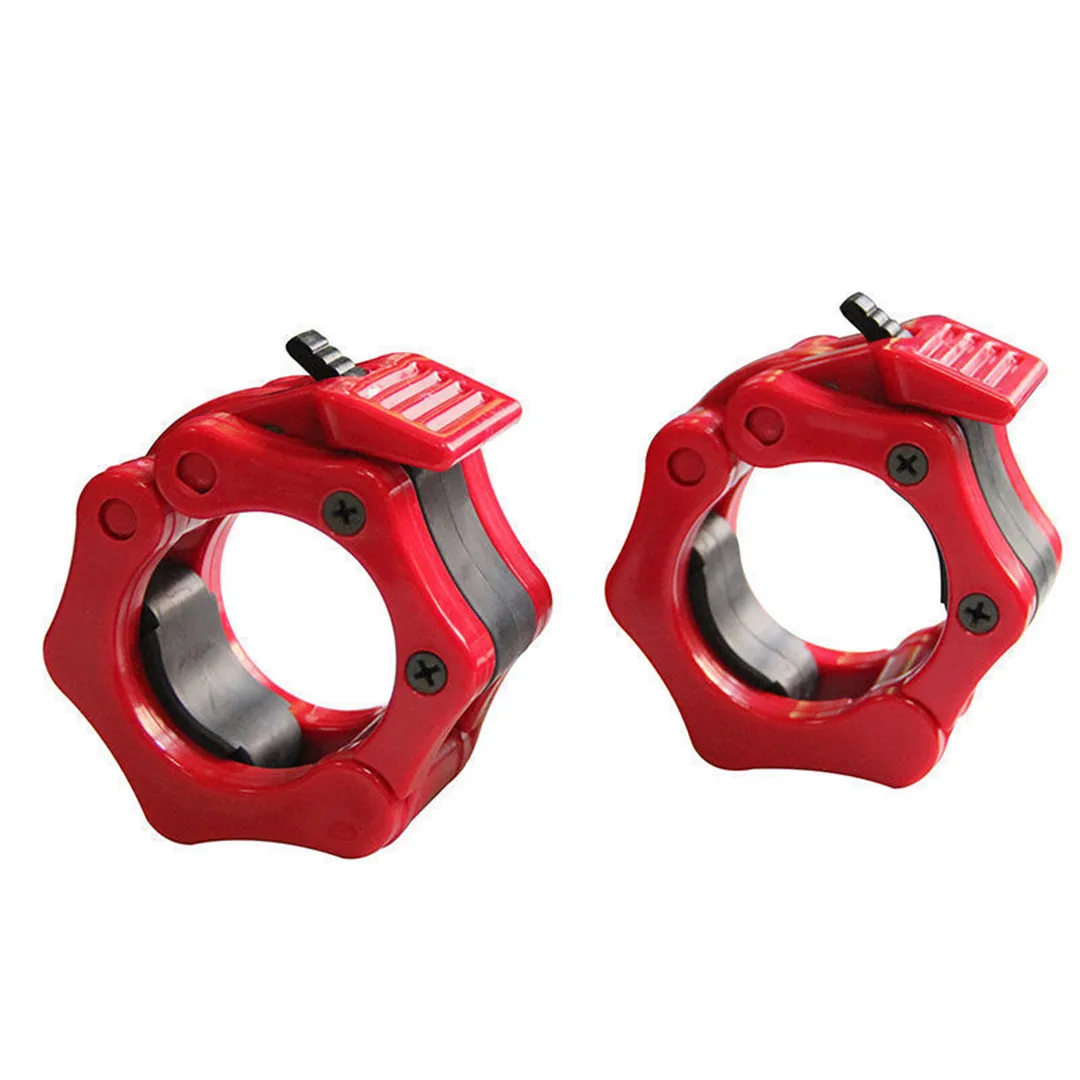 2Pcs 2" Barbell Collars Lock Dumbell Clips Clamp Weight Lifting Bar Gym Dumbbell For Fitness Body Building