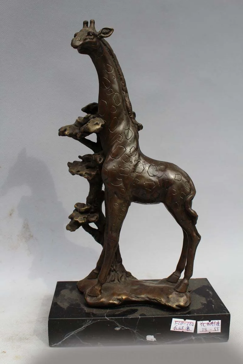 China Art Deco Bronze Figurine Animal Giraffe Deer Marble base Statue Sculpture
China Art Deco Bronze Figurine Animal Giraffe Deer Marble base Statue Sculpture