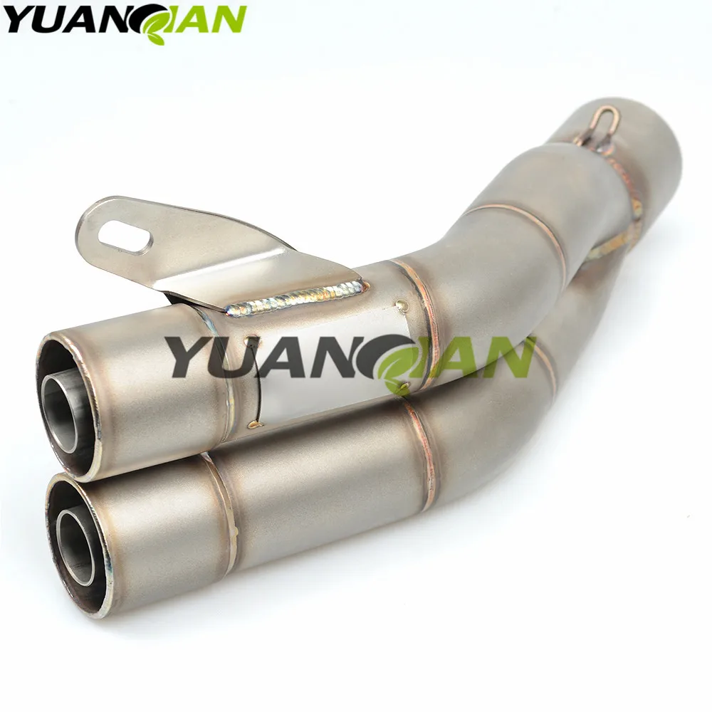 35-51mm Universal Motorcycle Double Exhaust Muffler Pipe For 125 RC390 Yamaha TMAX 530 Kawasaki z800 Honda SUZUKI
35-51mm Universal Motorcycle Double Exhaust Muffler Pipe For 125 RC390 Yamaha TMAX 530 Kawasaki z800 Honda SUZUKI