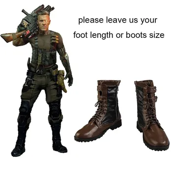 Deadpool2 Cosplay Cable Nathan Summers Costume Men Boots Superhero Flat Leather Lace- up Shoes Custom Made Adults Accessories
Deadpool2 Cosplay Cable Nathan Summers Costume Men Boots Superhero Flat Leather Lace- up Shoes Custom Made Adults Accessories
