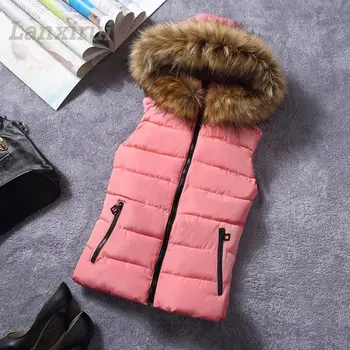 New For Winter Fur Collar Vest Down Joker Cotton Hooded Vest Women 'S Vestidos Waistcoat Plus Size Woman Winter Fur Collar Wt84
New For Winter Fur Collar Vest Down Joker Cotton Hooded Vest Women 'S Vestidos Waistcoat Plus Size Woman Winter Fur Collar Wt84