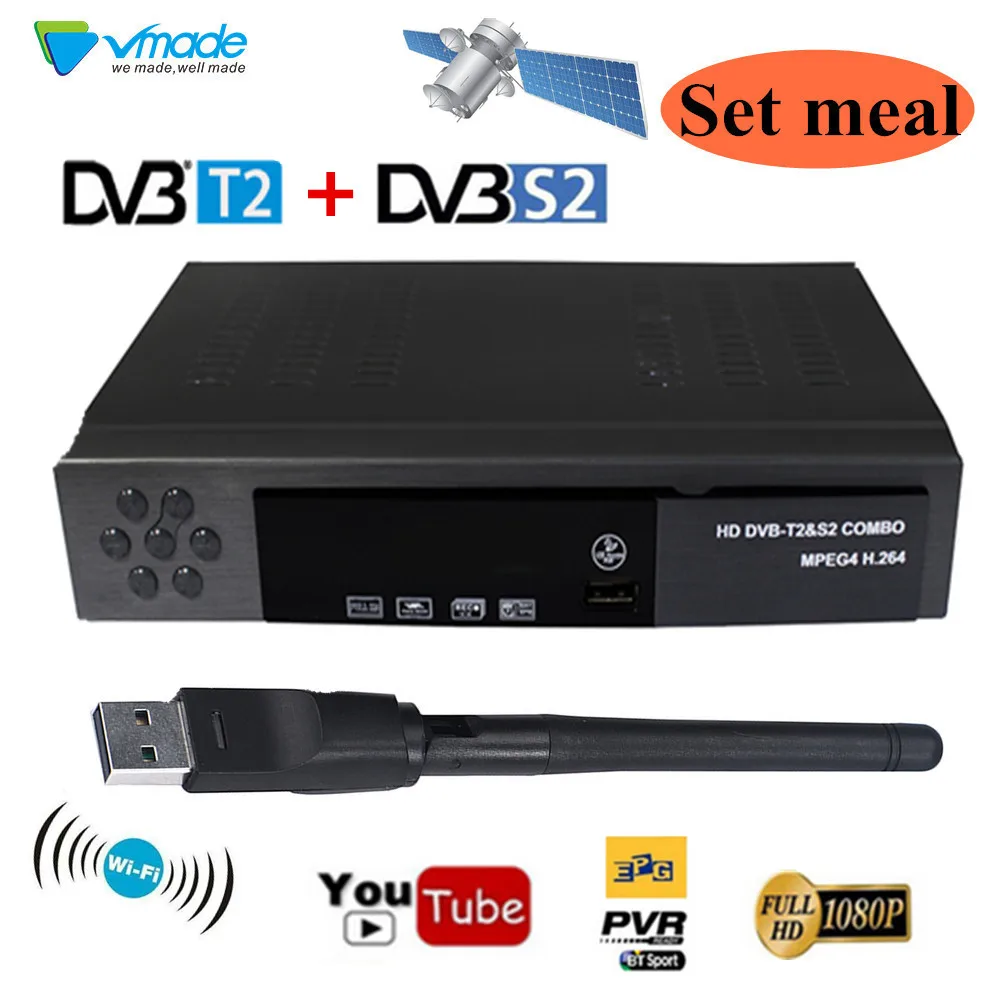 DVB-T2 DVB-S2 Receptor Decoder Combo TV Tuner wifi Satellite Receiver Support Cccam Youtube Biss Full HD Terrestrial Iptv V7S HD
DVB-T2 DVB-S2 Receptor Decoder Combo TV Tuner wifi Satellite Receiver Support Cccam Youtube Biss Full HD Terrestrial Iptv V7S HD