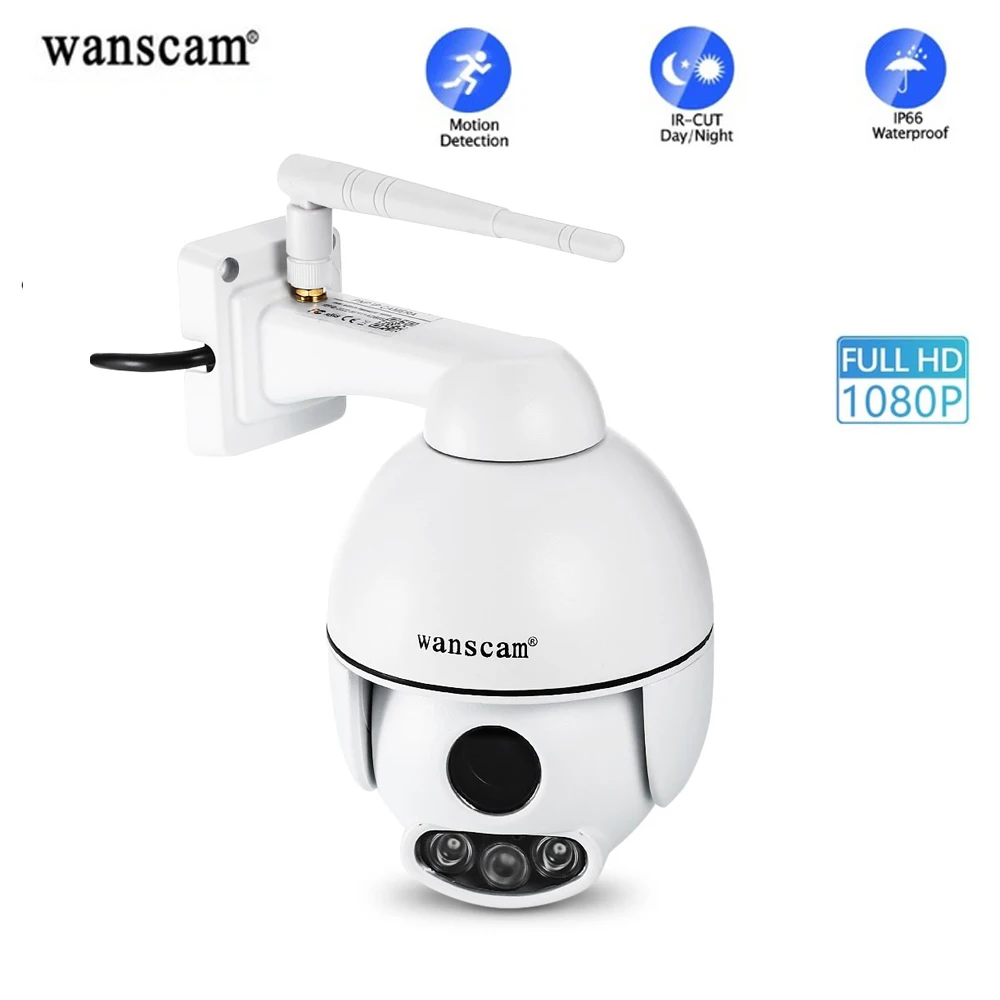 Wanscam K54 1080P Wireless IP Camera WiFi PTZ Dome IP Camera IR Night Vision Outdoor 3X Zoom Security Surveillance IP Camera
Wanscam K54 1080P Wireless IP Camera WiFi PTZ Dome IP Camera IR Night Vision Outdoor 3X Zoom Security Surveillance IP Camera