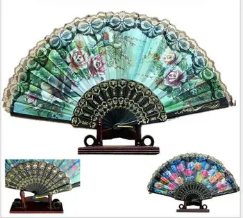 Spanish Flower Floral Fabric Lace Folding Hand Dancing Wedding Party Decor Fan 50 pcs DHL free shipping
Spanish Flower Floral Fabric Lace Folding Hand Dancing Wedding Party Decor Fan 50 pcs DHL free shipping
