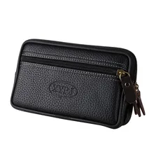 Vintage saszetka męska Pure color skórzana torba na telefon komórkowy torba kopertowa nowe designerskie torby nowy projektant wygodny (25(China)