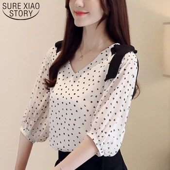 White Blouse Womens Tops and Blouses Women Shirts Blouse Women 2019 Fashion Clothing Polka Dot Bow Half Chiffon Blouse 3972 50 
White Blouse Womens Tops and Blouses Women Shirts Blouse Women 2019 Fashion Clothing Polka Dot Bow Half Chiffon Blouse 3972 50