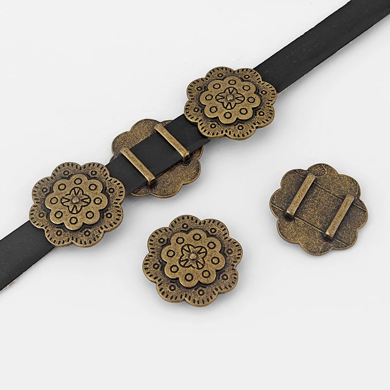 10pcs Antique Bronze Flower Shape Slider Spacers For Flat Leather Cord For Bracelet Necklace Making DIY Jewelry Findings 13*2mm
10pcs Antique Bronze Flower Shape Slider Spacers For Flat Leather Cord For Bracelet Necklace Making DIY Jewelry Findings 13*2mm