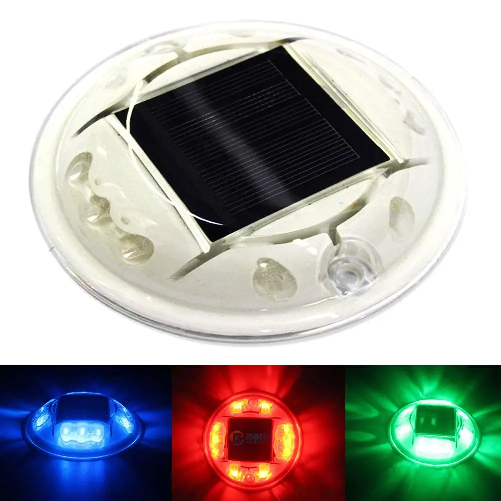 

IP68 Waterproof 10LED Solar Powered Road Stud Light Path Driveway Ground Lamp Lighting