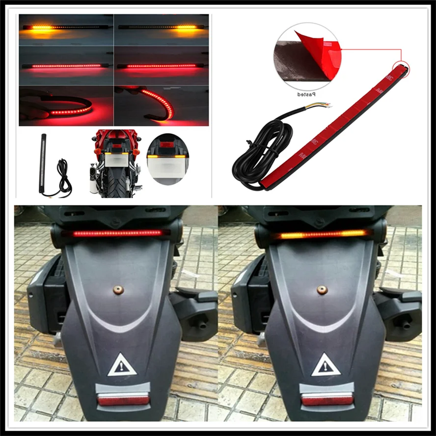 Motorcycle LED Tail lamp Plate Light Brake Stop Turn Signal Strip for YAMAHA Bulldog XJR400 HONDA CBF600 SA CBR600F
Motorcycle LED Tail lamp Plate Light Brake Stop Turn Signal Strip for YAMAHA Bulldog XJR400 HONDA CBF600 SA CBR600F