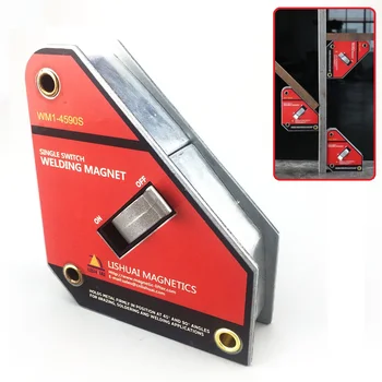 LISHUAI Neodymium Welding Magnet Holder On/Off Switch Magnetic Clamp/Magnet Square 45 90 Degree Small Size Strong Single Switch
LISHUAI Neodymium Welding Magnet Holder On/Off Switch Magnetic Clamp/Magnet Square 45 90 Degree Small Size Strong Single Switch