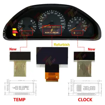 VDO instrument Middle+right+left display FOR Mercedes Benz W210 E320 E430 1996~2002
VDO instrument Middle+right+left display FOR Mercedes Benz W210 E320 E430 1996~2002