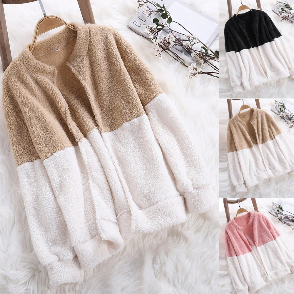 2019 Hot veste femme Fashion Autumn Winter Womens Female Outerwear Fluffy Coat Winter Jacket Cardigan Overcoat Outwear Jumper
2019 Hot veste femme Fashion Autumn Winter Womens Female Outerwear Fluffy Coat Winter Jacket Cardigan Overcoat Outwear Jumper