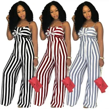 Rompers 2018 New Brand Women Lady Strap Stripe Summer Camisole Romper Jumpsuit Sleeveless Pant Clubwear Outfit 
Rompers 2018 New Brand Women Lady Strap Stripe Summer Camisole Romper Jumpsuit Sleeveless Pant Clubwear Outfit