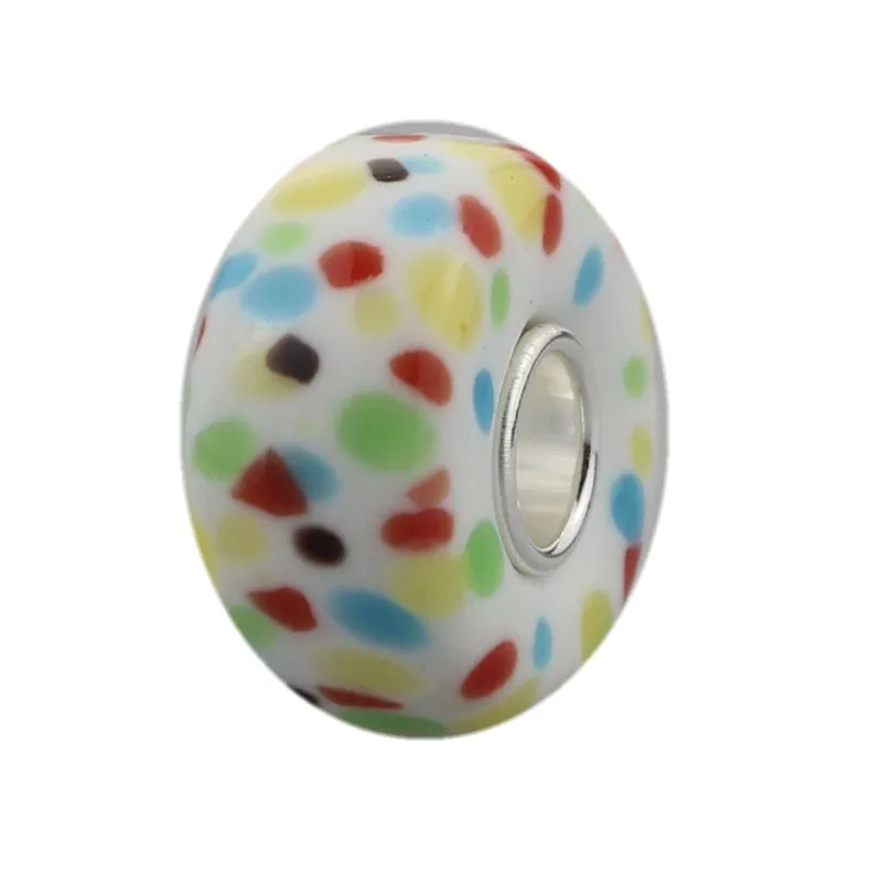 Handmade High Quality Colorful Dots Charms 925 Sterling Silver Murano Glass Beads Jewelry Fit Original Troll Bracelet & Necklace
Handmade High Quality Colorful Dots Charms 925 Sterling Silver Murano Glass Beads Jewelry Fit Original Troll Bracelet & Necklace