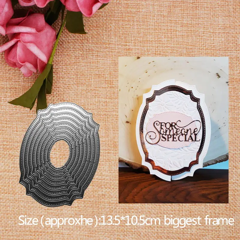 8pcs Craft Metal Cutting Dies Scrapbooking Album DIY Paper Card Craft Embossing Die Cuts 13.5*10.5CM
8pcs Craft Metal Cutting Dies Scrapbooking Album DIY Paper Card Craft Embossing Die Cuts 13.5*10.5CM