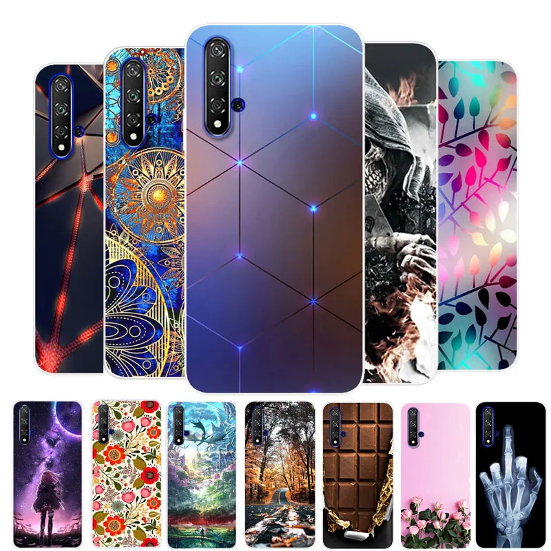 Для Honor 20 Чехол Huawei Силиконовый ТПУ Мягкая задняя крышка телефона на Pro YAL L41 L21 20S