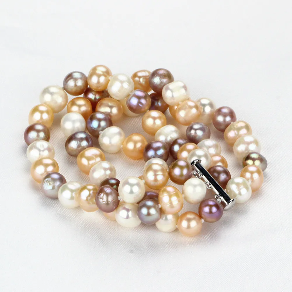 SNH 9mm AA- potato mixed color pearl bracelet 7.5'' cultured natural freshwater bracelet pearl free shipping
SNH 9mm AA- potato mixed color pearl bracelet 7.5'' cultured natural freshwater bracelet pearl free shipping
