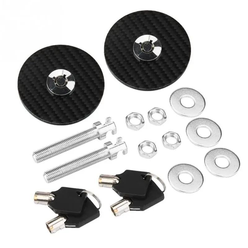Car Universal Carbon Fiber Engine Hood Cover Lock Key Pin Kit Quick Latch Release Flush Mount Hood Lock w/ Key Variable Mount
Car Universal Carbon Fiber Engine Hood Cover Lock Key Pin Kit Quick Latch Release Flush Mount Hood Lock w/ Key Variable Mount