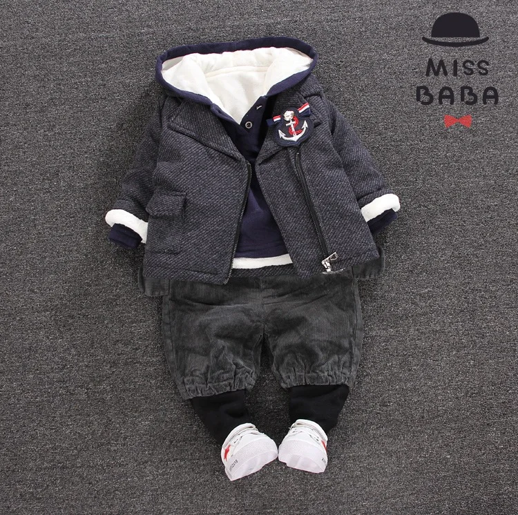 3winter 2016 new baby boy child hooded corduroy pants suit dress three tidal range
3winter 2016 new baby boy child hooded corduroy pants suit dress three tidal range