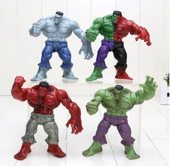 Marvel 4 pcs/set 12cm The Avengers 2 Hulk Compound Red Grey Green Blue PVC Toy Model Action Figure collection of children's toys
Marvel 4 pcs/set 12cm The Avengers 2 Hulk Compound Red Grey Green Blue PVC Toy Model Action Figure collection of children's toys