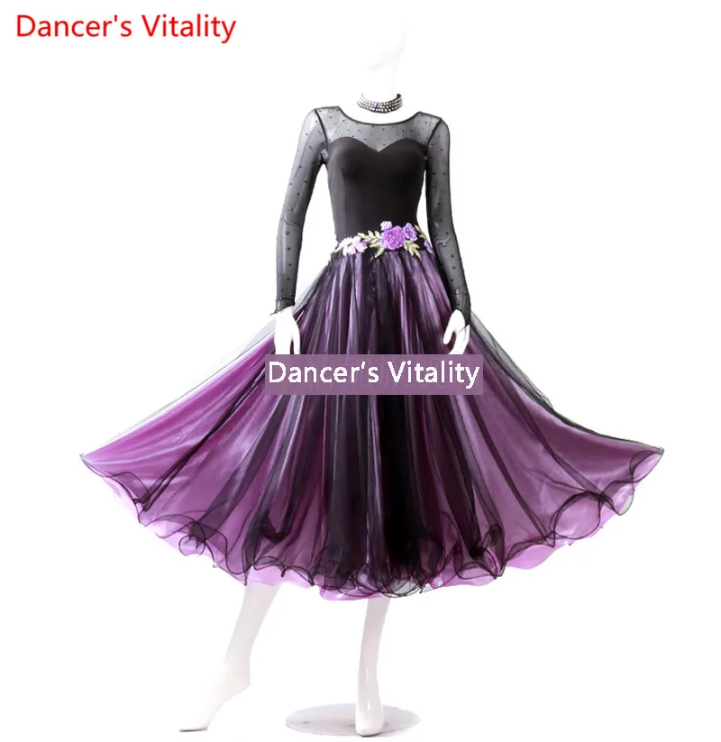 Professional Custom Made Women Modern Dance Wear Long sleeves luxury Skirts Dancing Expansion Skirt Women Ballroom Dance Dress
Professional Custom Made Women Modern Dance Wear Long sleeves luxury Skirts Dancing Expansion Skirt Women Ballroom Dance Dress
