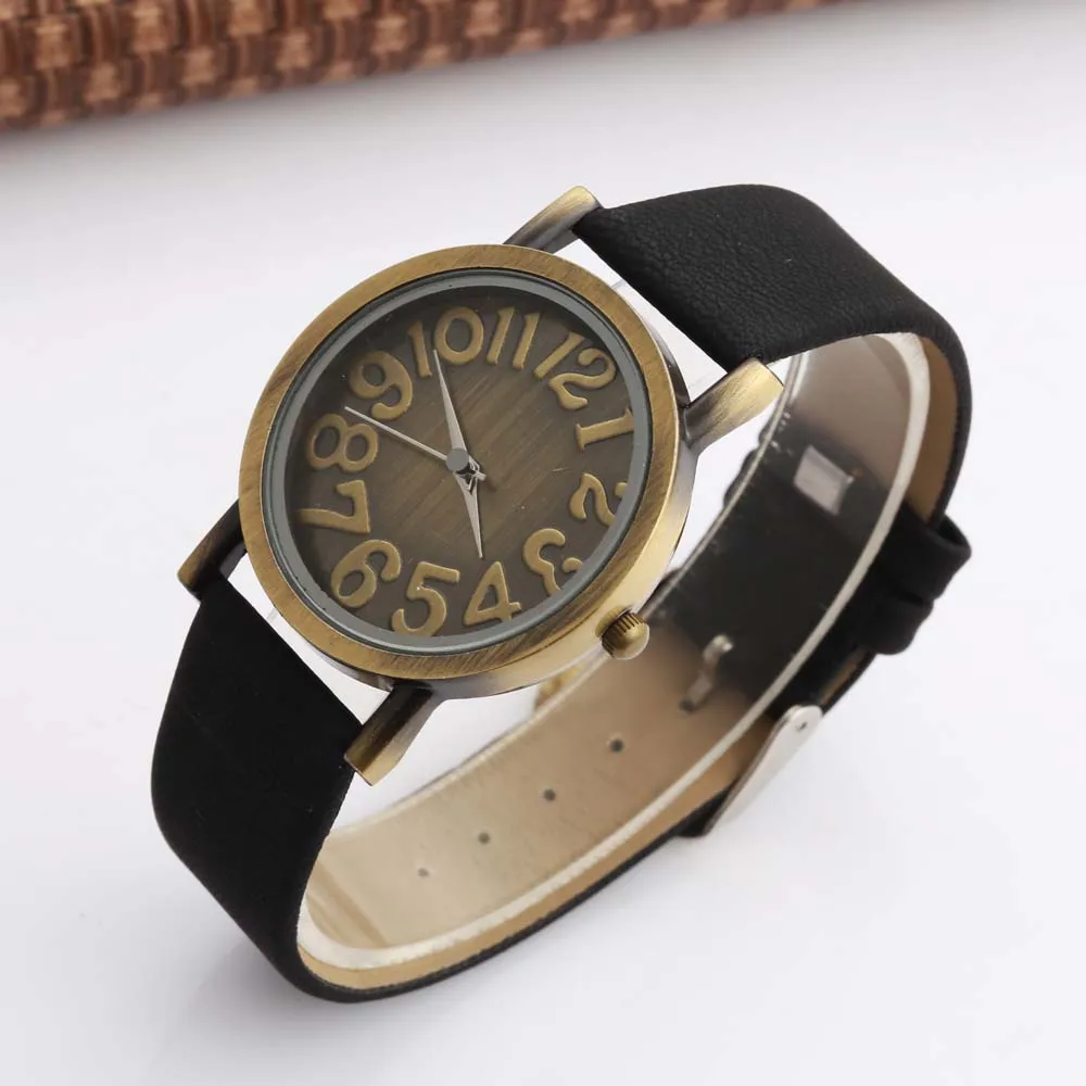 Женские часы женские модные винтажные кварцевые наручные с кожаным ремешком montres