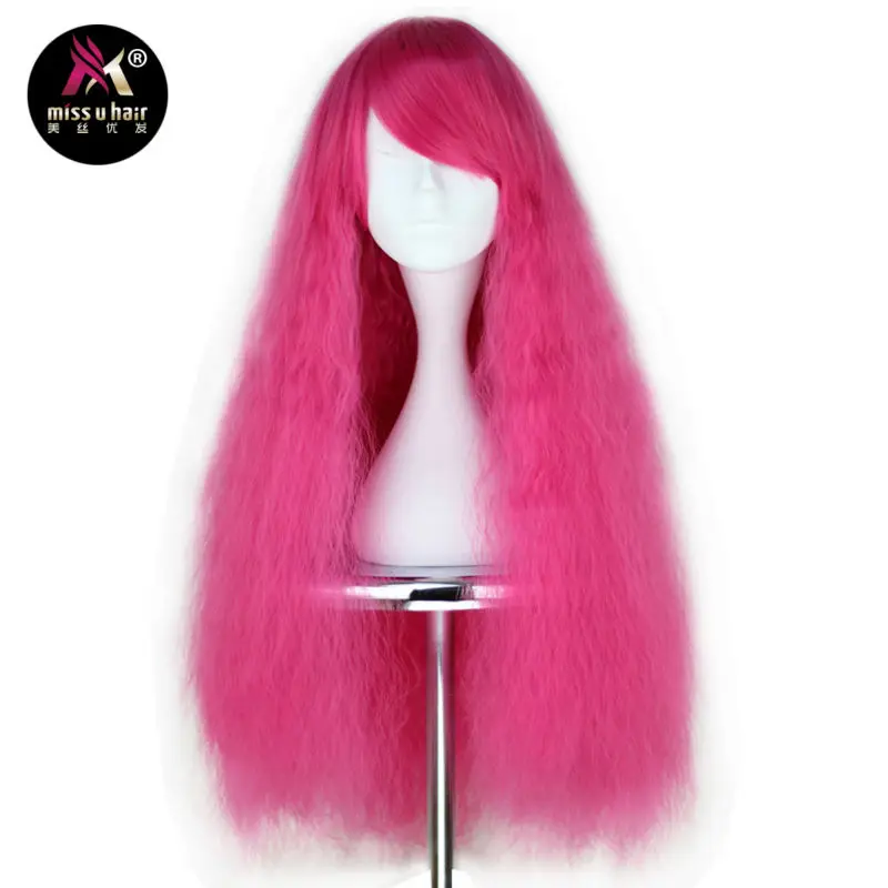 Miss U Hair Synthetic Long Kinky Curly Hair Pink Burgundy Black Color Cosplay Halloween Hela Party Wig for women
Miss U Hair Synthetic Long Kinky Curly Hair Pink Burgundy Black Color Cosplay Halloween Hela Party Wig for women