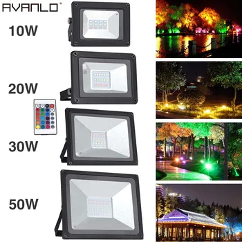 RGB 10W 20W 30W 50W LED Flood Light AC220V LED Outdoor Lighting Reflector Spot Floodlight With Remote Control
RGB 10W 20W 30W 50W LED Flood Light AC220V LED Outdoor Lighting Reflector Spot Floodlight With Remote Control