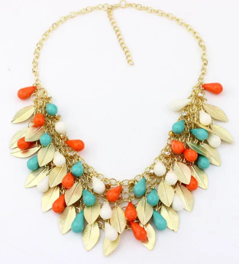 Ahmed Jewelry Fashion Bohemia 5 Colors Alloy Leaf Beads Statement Necklace For Woman 2015 New Pendants Choker Necklaces 35
Ahmed Jewelry Fashion Bohemia 5 Colors Alloy Leaf Beads Statement Necklace For Woman 2015 New Pendants Choker Necklaces 35