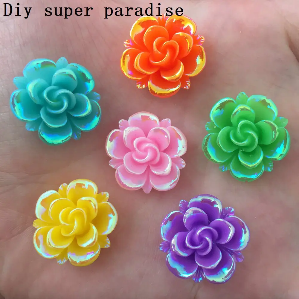 New DIY 20PCS 20mm AB Resin cute flower Flatback stone Wedding Miniatures /Home decoration crafts.
New DIY 20PCS 20mm AB Resin cute flower Flatback stone Wedding Miniatures /Home decoration crafts.