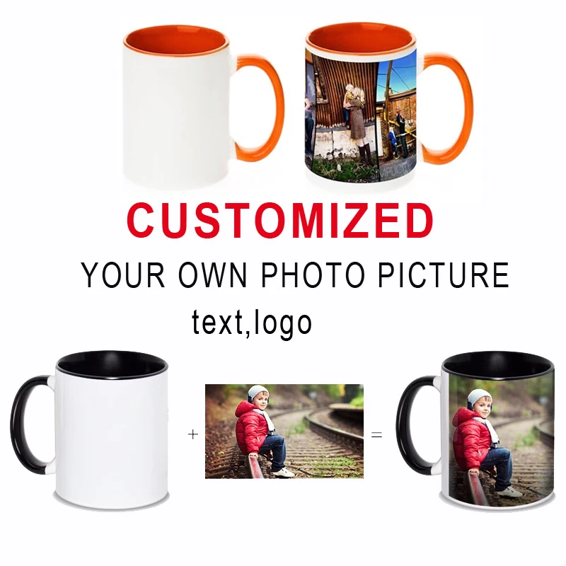 LIQU Personalized DIY photo coffee mug Multi color handle Milk Tea Cups with Custom Picture LOGO Text printing
LIQU Personalized DIY photo coffee mug Multi color handle Milk Tea Cups with Custom Picture LOGO Text printing