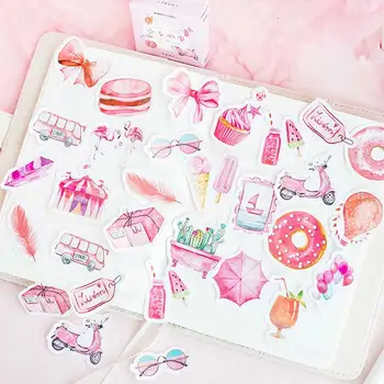 46pcs/pack Pink Girls Yearn for Life Travel Dessert Decorative Stationery Adhesive Stickers Label Diary Cute Stationery Sticker
46pcs/pack Pink Girls Yearn for Life Travel Dessert Decorative Stationery Adhesive Stickers Label Diary Cute Stationery Sticker