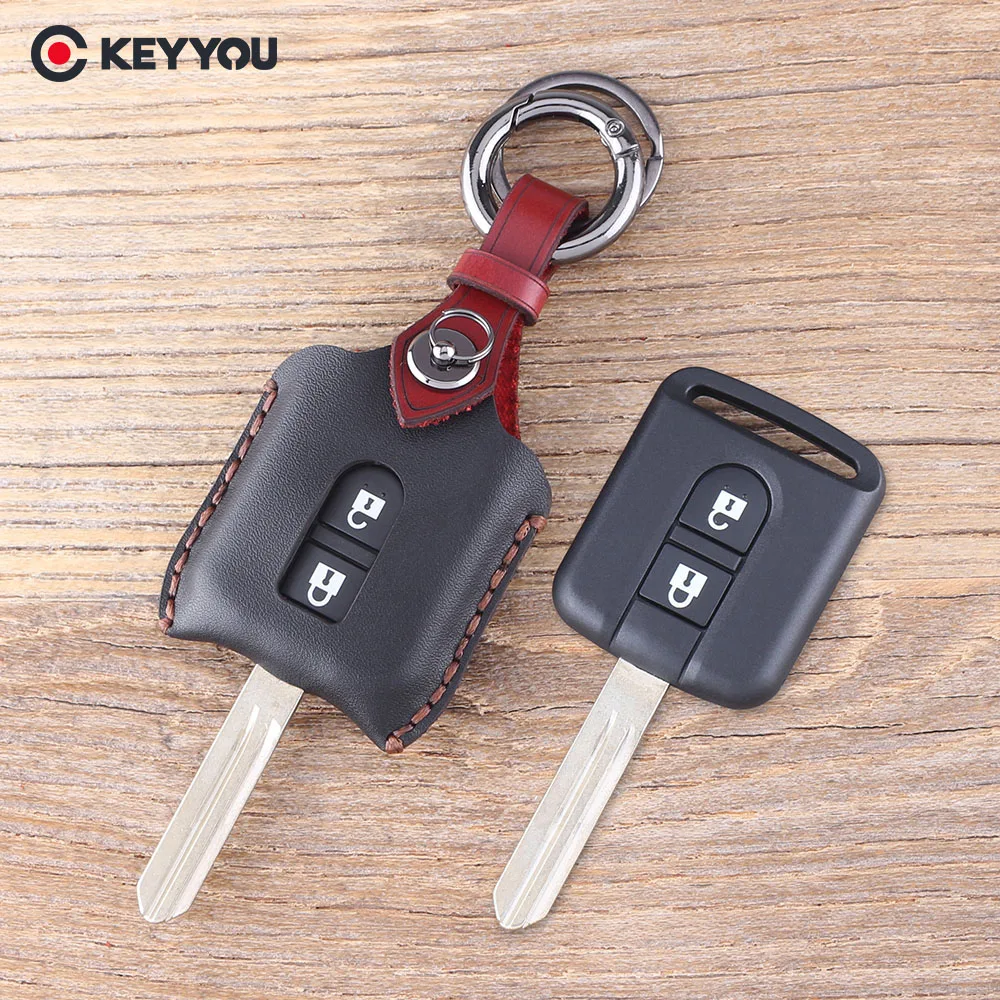 KEYYOU Remote Leather Car Key Shell Case Fob Keyless Entry 2 Button For Qashqai For Nissan Micra Navara Almera Cover
KEYYOU Remote Leather Car Key Shell Case Fob Keyless Entry 2 Button For Qashqai For Nissan Micra Navara Almera Cover