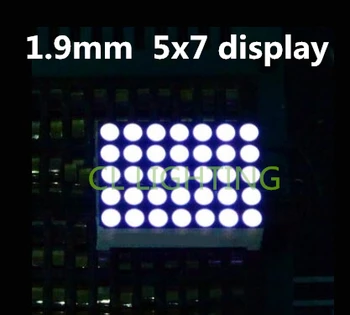1.9MM 5X7 led display white Common anode LED Dot Matrix Digital Tube Module 5*7 digital tube
1.9MM 5X7 led display white Common anode LED Dot Matrix Digital Tube Module 5*7 digital tube
