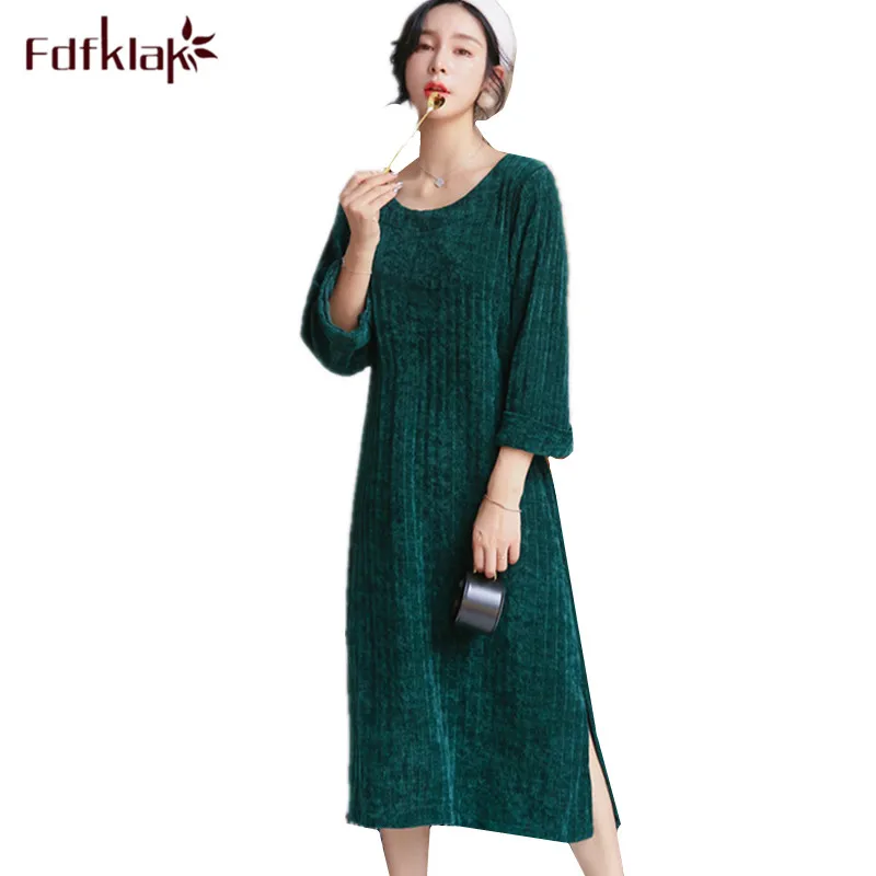 Fdfklak Women's night dress autum winter new nightdress long-sleeved thick home clothes warm long nightgown women nightshirt
Fdfklak Women's night dress autum winter new nightdress long-sleeved thick home clothes warm long nightgown women nightshirt