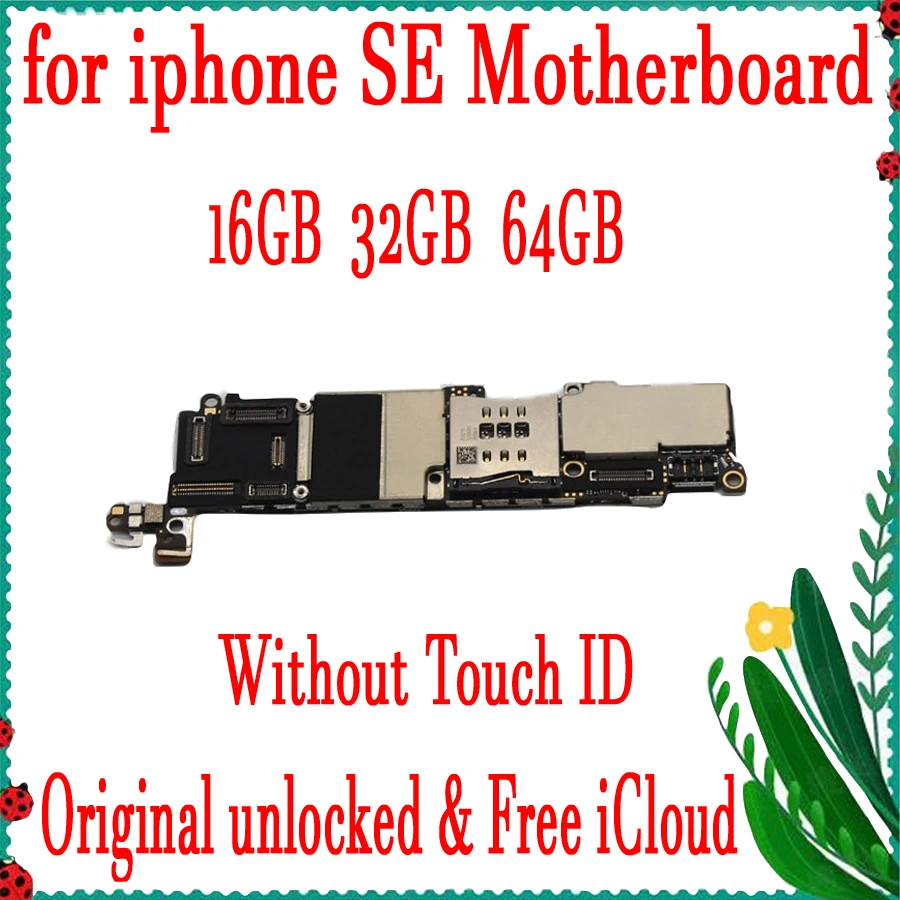 16GB 32GB 64GB 128 Original unlocked for iphone 5SE SE Motherboard without Touch ID,for iphone SE Circuit board with Free iCloud
16GB 32GB 64GB 128 Original unlocked for iphone 5SE SE Motherboard without Touch ID,for iphone SE Circuit board with Free iCloud