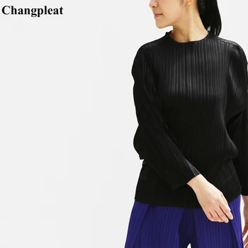 Changpleat Spring Women loose T-shirt Miyak Pleated Design Solid Stand Collar Plus Size High Street Female T-shirts Fashion Tide
Changpleat Spring Women loose T-shirt Miyak Pleated Design Solid Stand Collar Plus Size High Street Female T-shirts Fashion Tide