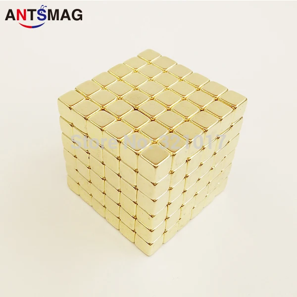 

Gold Coated 5 x 5x 5mm Super Strong Rare Earth Permanet Cube Magnet Powerful Neodymium Magnet 5*5*5mm 216