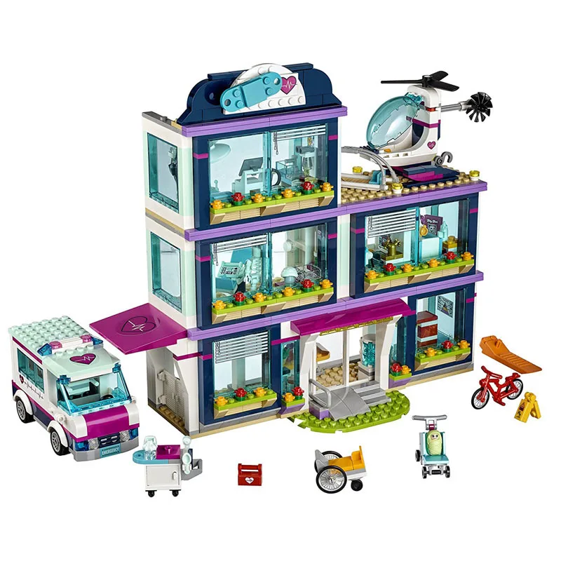 Fit Friends 41318 Heart Lake Hospital With Figures Ambulance 01039 932pcs Building Blocks Set Toys for Kids Girls Gifts
Fit Friends 41318 Heart Lake Hospital With Figures Ambulance 01039 932pcs Building Blocks Set Toys for Kids Girls Gifts