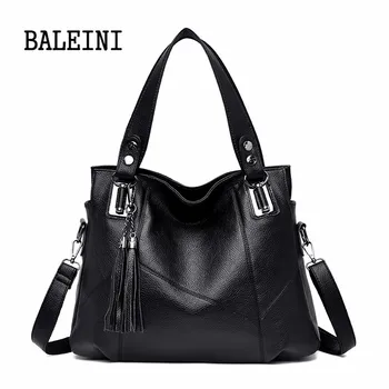 BALEINI New Genuine Leather Female Handbag Fashion Tassel Messenger Bag Women Shoulder Bag Larger Top-Handle Bags Travel Bag
BALEINI New Genuine Leather Female Handbag Fashion Tassel Messenger Bag Women Shoulder Bag Larger Top-Handle Bags Travel Bag