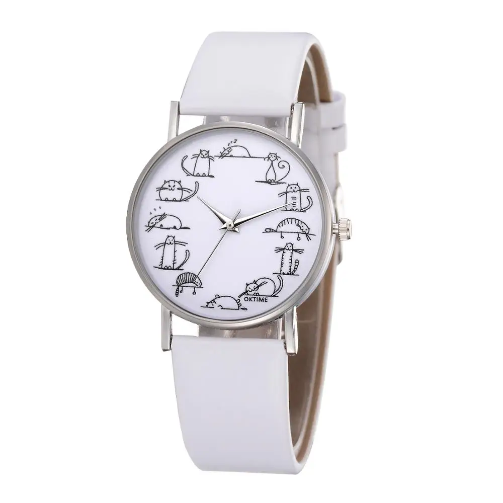Fashion creative simple trend cute cat student watch branded fashion ladies wristwatch hand female clock for women student times
Fashion creative simple trend cute cat student watch branded fashion ladies wristwatch hand female clock for women student times