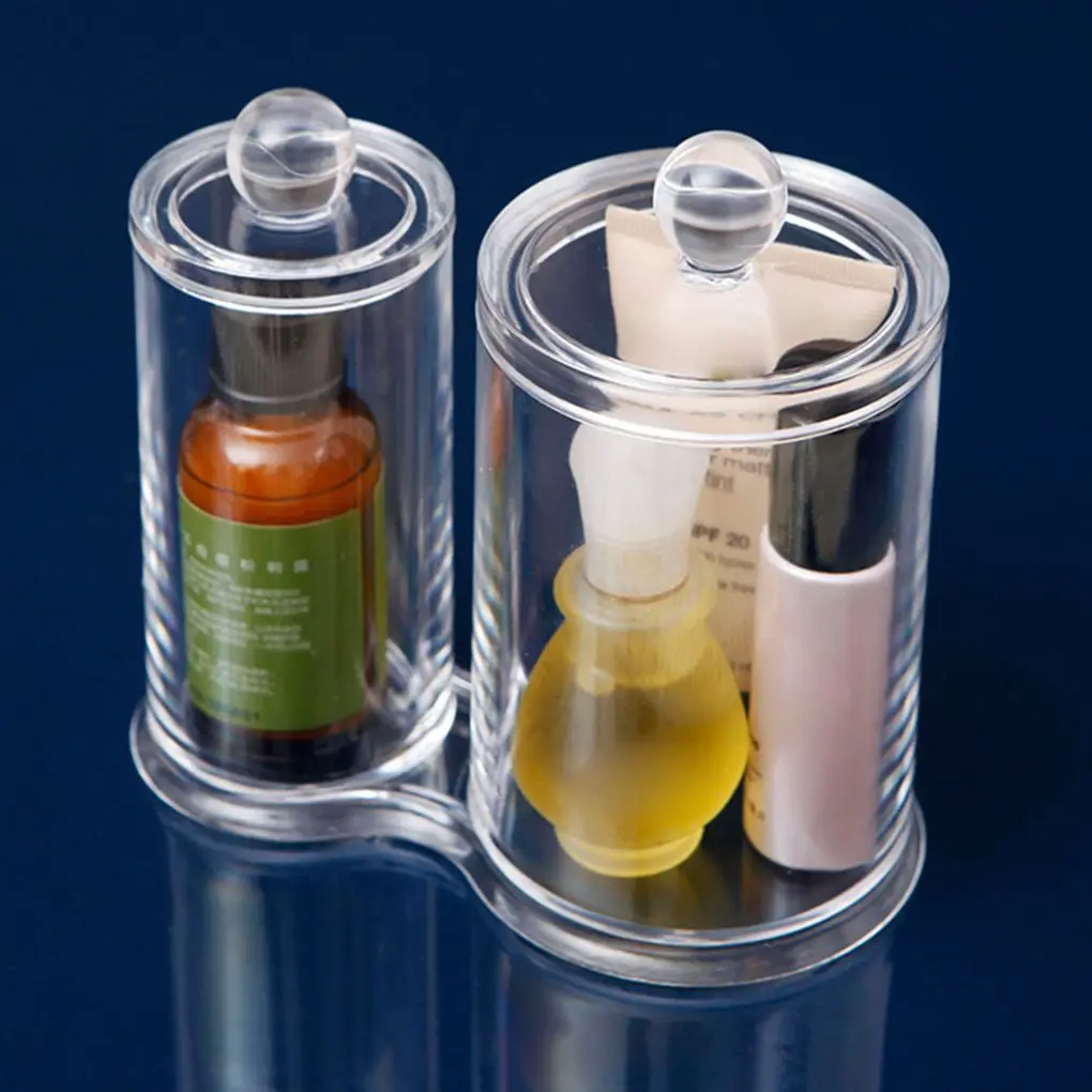 Cosmetic Storage Jar Girl Makeup Container Acrylic Dual Cotton Bud Jewellery Organizer Box
Cosmetic Storage Jar Girl Makeup Container Acrylic Dual Cotton Bud Jewellery Organizer Box