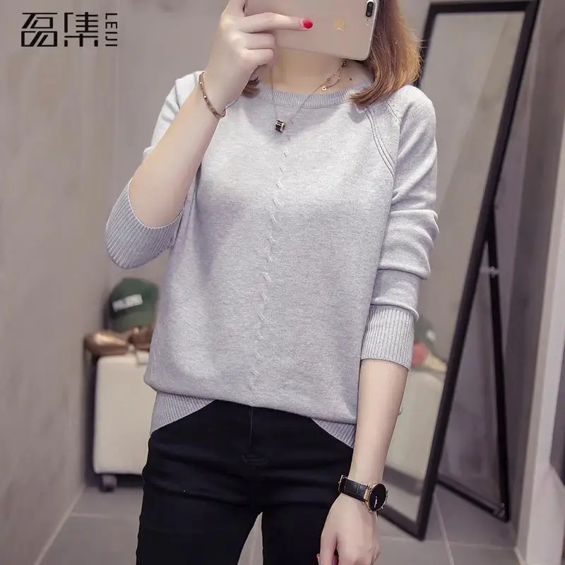 Sweater Female 2019 Autumn Winter Plus Size Knitted Women Sweater O-neck Pullover Female Tricot Jersey Jumper Pull Femme
Sweater Female 2019 Autumn Winter Plus Size Knitted Women Sweater O-neck Pullover Female Tricot Jersey Jumper Pull Femme