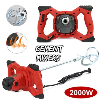 2000W Major Handheld 6-speed Electric Cement Mixer for Stirring Mortar Paint Cement Grout for Mixing Feed Food Paint Cement 220V
2000W Major Handheld 6-speed Electric Cement Mixer for Stirring Mortar Paint Cement Grout for Mixing Feed Food Paint Cement 220V