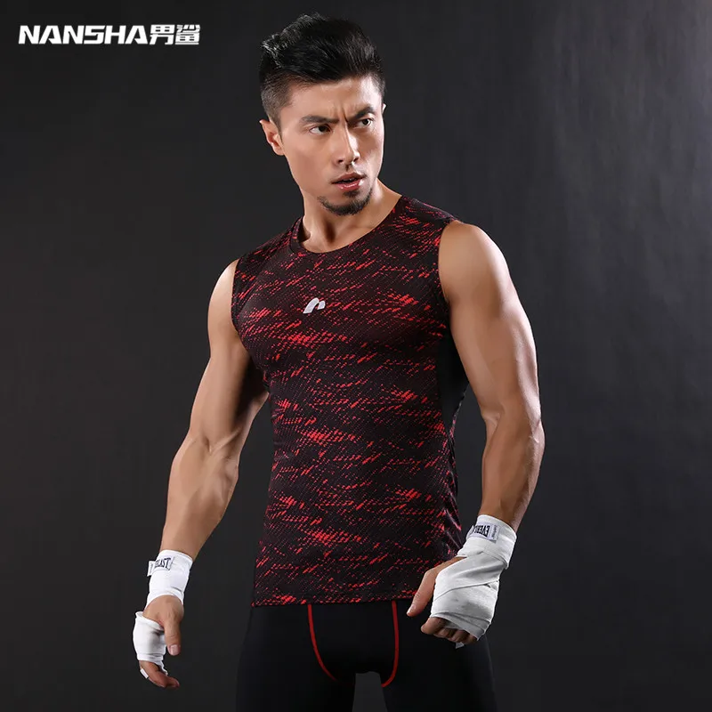 NANSHA Brand Men's Compression Base Layer Undershirt Bodybuilding Fitness Tank Top Quick Dry Breathable Tops Men
NANSHA Brand Men's Compression Base Layer Undershirt Bodybuilding Fitness Tank Top Quick Dry Breathable Tops Men